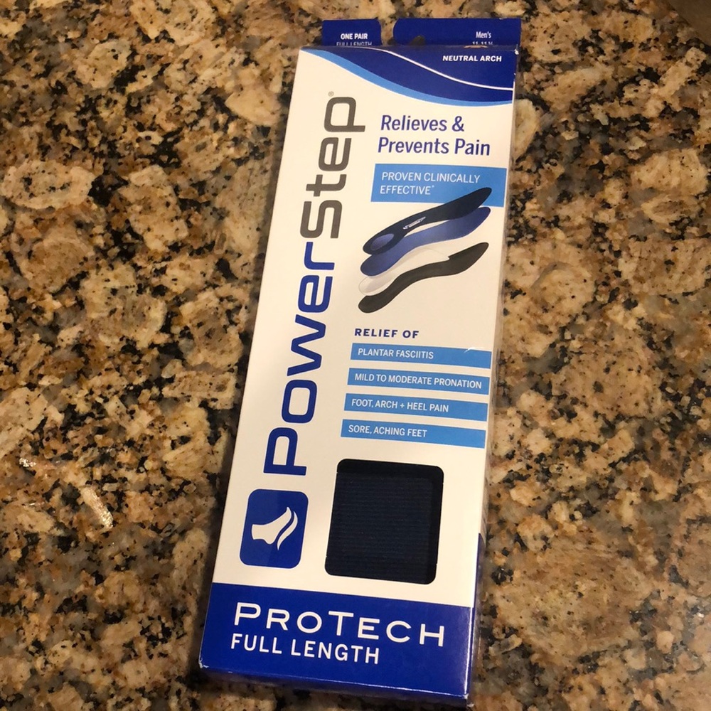 PowerStep Pro tech Full Length Relieves & Prevents Pain, insoles Men’s 11-11 1/2